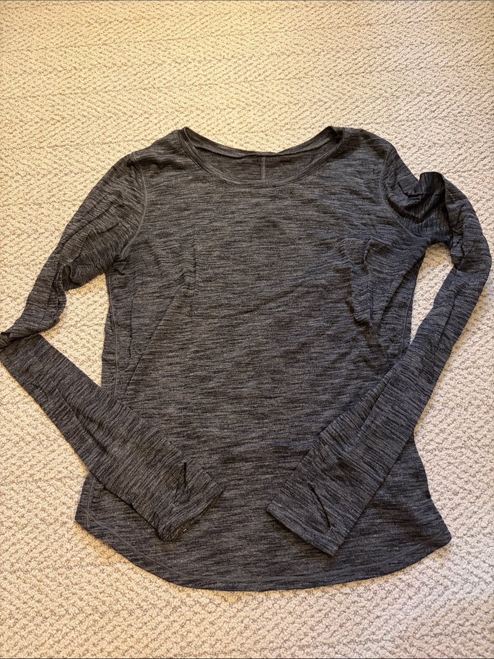 Women's Long Sleeve Heathered Gray Performance Top